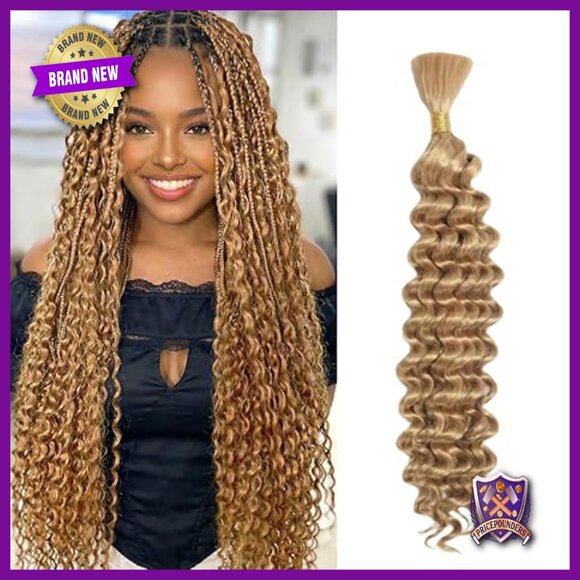 16 Inch Deep Wave Human Hair Bundle for Braiding Extensions main image 4